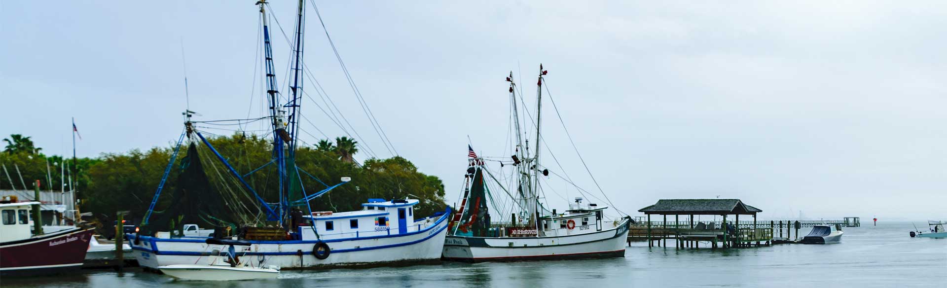 Shem Creek Shrimp Trawlers by Terry Ott on Flickr