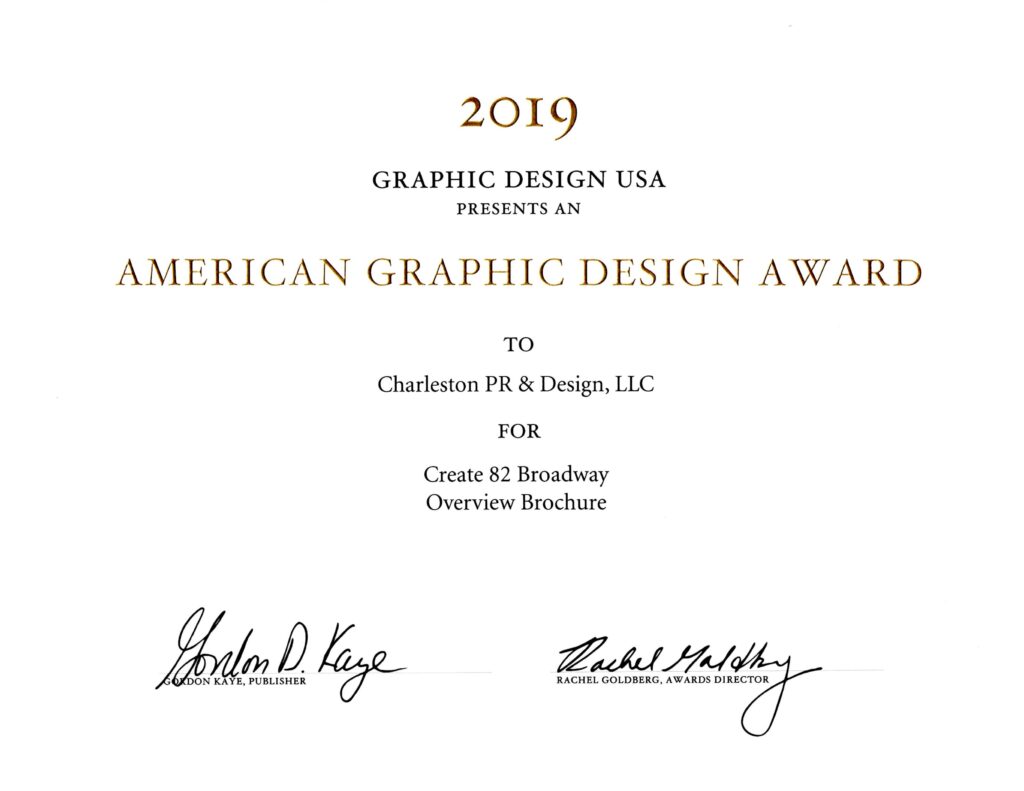 2019 Graphic Design America Award